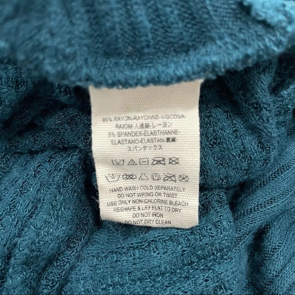 Free People Ventura Thermal Top in Peacock Blue Size XS - Picture 11 of 11